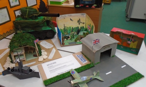 Caroline Haslett Primary School Y6 World War II Models